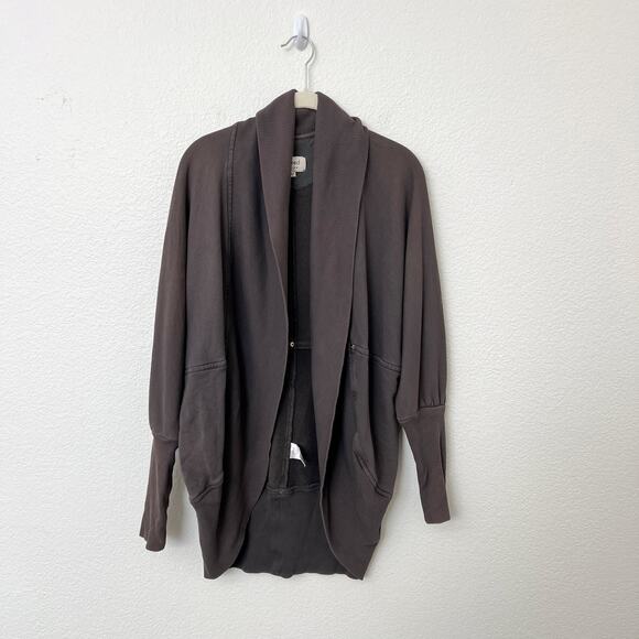 [Wilfred] Aritzia Size Medium M Gray Diderot Open Front Cocoon Cardigan Sweater - Picture 1 of 11